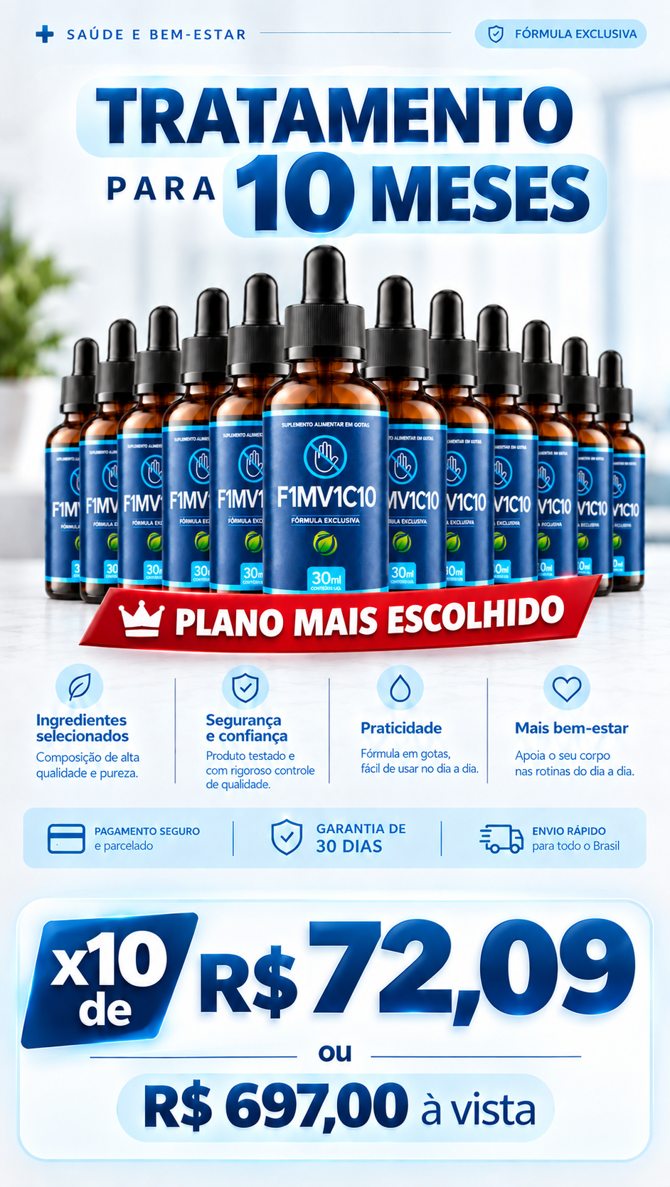 Tratamento para 10 Meses - Plano Mais Escolhido